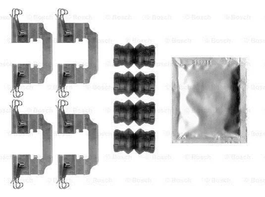 <strong>Монтажний к-кт гальмівних колодок BOSCH 1 987 474 768 (фото 1)</strong>