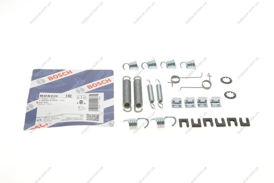 <strong>Монтажний к-кт гальмівних колодок BOSCH 1987475030 (фото 1)</strong>