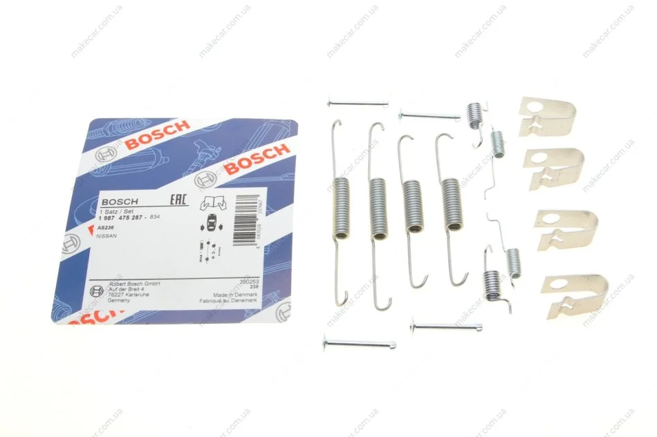 <strong>Комплект монтажный тормозных колодок BOSCH 1987475287 (фото 1)</strong>