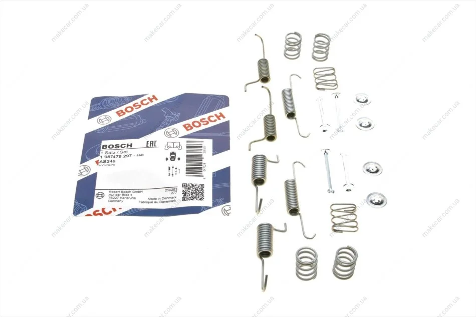 <strong>Монтажний к-кт гальмівних колодок BOSCH 1987475297 (фото 1)</strong>