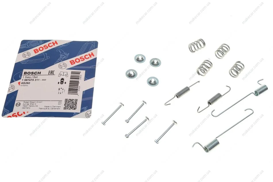 <strong>Монтажний к-кт гальмівних колодок BOSCH 1 987 475 311 (фото 1)</strong>