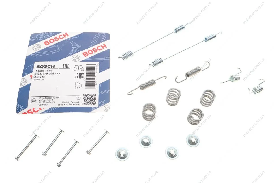 <strong>Гальмівні аксесуари (Монтажний комп-кт колодки) BOSCH 1987475365 (фото 1)</strong>