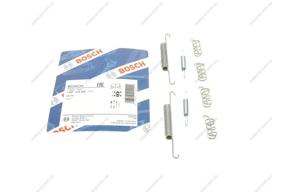<strong>Комплект для монтажу гальмівних колодок BOSCH 1987475366 (фото 1)</strong>