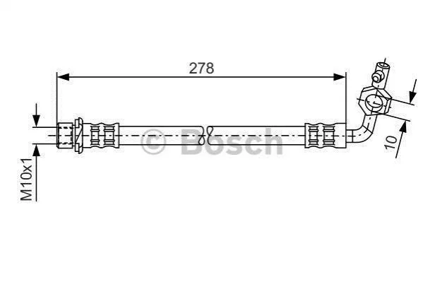 <strong>Тормозной шланг BOSCH 1987476113 (фото 1)</strong>