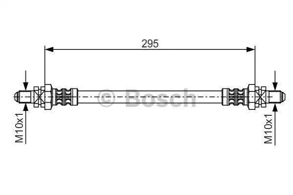 <strong>FORD Шланг тормозной задн. Fiesta -96 BOSCH 1987476382 (фото 1)</strong>