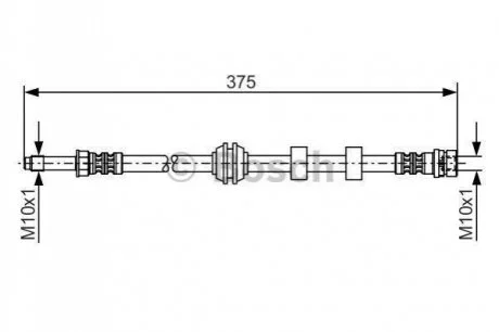 Гальмівний шланг для Ford BOSCH 1987476626 фото товару