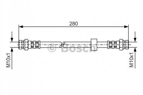 MAZDA Торм.шланг задн.323 -94 BOSCH 1987476732 фото товару