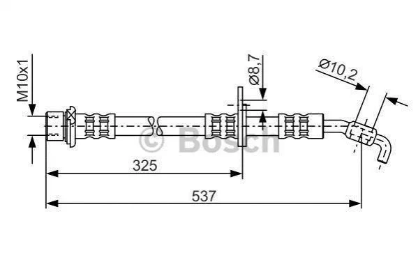 <strong>Шланг гальмівний BOSCH 1987476782 (фото 1)</strong>
