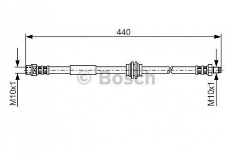 Шланг тормозной BOSCH 1 987 476 808 фото товара