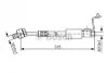 <strong>FORD Шланг тормозной пер. лев.Escort 98- BOSCH 1987476812 (фото 1)</strong>