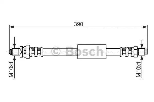 <strong>FORD Шланг тормозной зад.KA -08 BOSCH 1987476840 (фото 1)</strong>