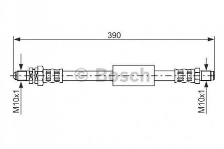 FORD Шланг тормозной зад.KA -08 для Ford BOSCH 1987476840 фото товару