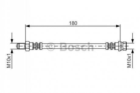 FORD Тормозной шланг задн. внутр. Focus 99- BOSCH 1987476887 фото товара