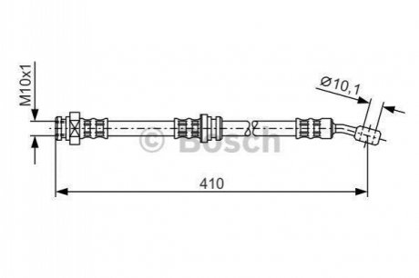 SUZUKI Шланг тормозной передн. Baleno 95- BOSCH 1987476961 фото товару