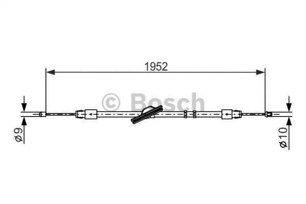 <strong>Трос ручного гальма BOSCH 1987477851 (фото 1)</strong>