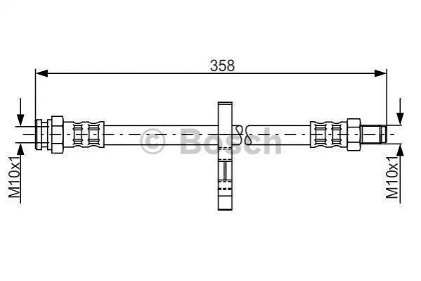 <strong>ТFIAT Шланг торм.зад. Ducato -98 BOSCH 1987481019 (фото 1)</strong>