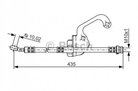 Шланг гальмівний для Hyundai BOSCH 1 987 481 299 фото товару