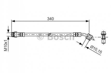 VOLVO Тормозной шланг задн. лев. XC 70 II BOSCH 1987481424