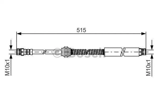 <strong>Шланг торм. CADDY III -15 BOSCH 1987481447 (фото 1)</strong>