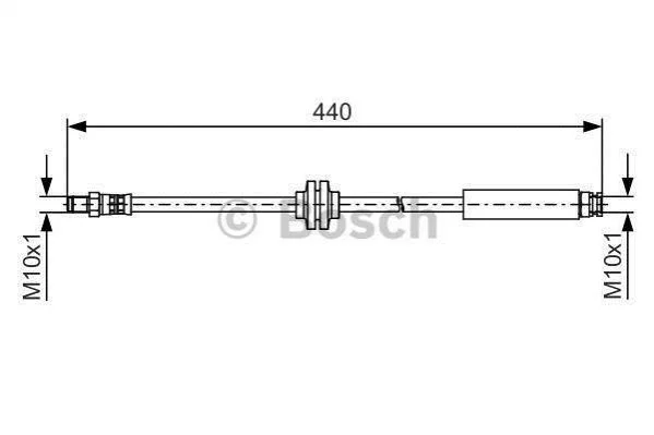 <strong>FIAT Торм.шланг задн. DUCATO 06- BOSCH 1987481484 (фото 1)</strong>