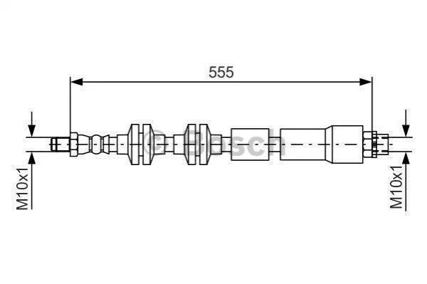 <strong>Гальмівний шланг BOSCH 1987481569 (фото 1)</strong>