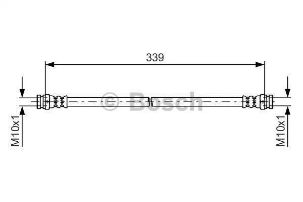 <strong>Шланг торм. зад. MITSUBISHI L200 -07 BOSCH 1987481578 (фото 1)</strong>