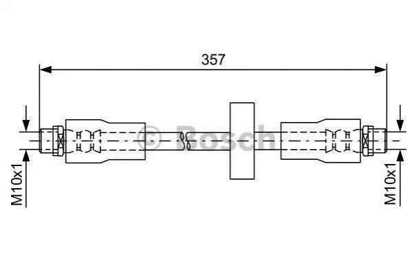<strong>Шланг тормозной пер. AUDI Allroad BOSCH 1987481591 (фото 1)</strong>