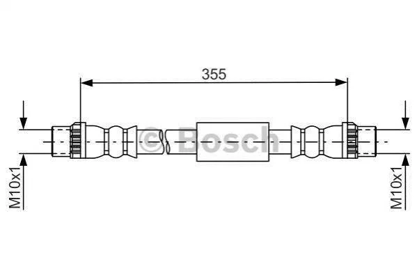 <strong>Шланг гальмівний BOSCH 1987481665 (фото 1)</strong>