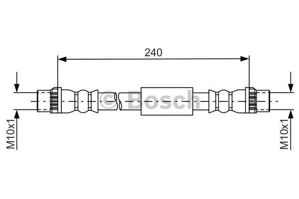 <strong>Гальмівний шланг BOSCH 1987481666 (фото 1)</strong>