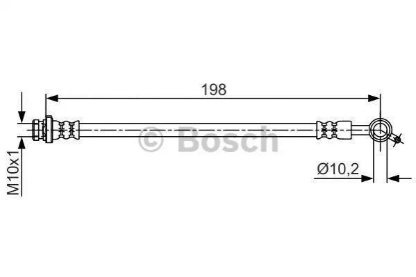 <strong>Шланг гальмівний BOSCH 1987481712 (фото 1)</strong>