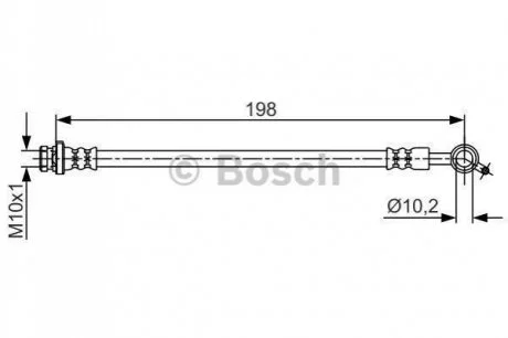 Шланг гальмівний для BOSCH 1987481712 фото товару