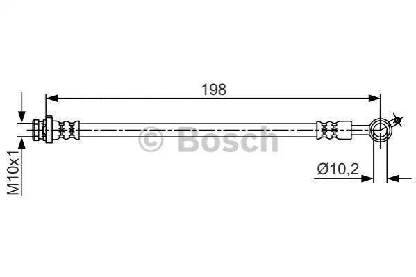 <strong>Шланг гальмівний BOSCH 1987481713 (фото 1)</strong>