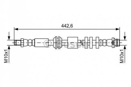 Шланг тормозной пер. Freelander 06-14 для Land Rover BOSCH 1987481732 фото товара