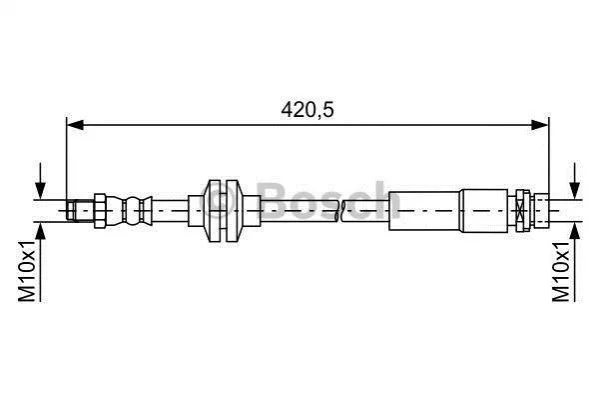 <strong>Шланг гальм. задн. VOLVO V40 -19 BOSCH 1987481739 (фото 1)</strong>