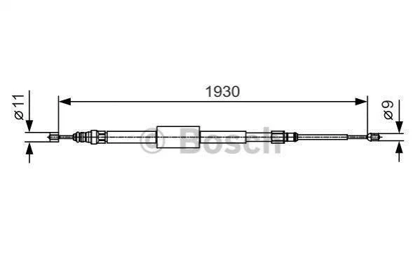 <strong>Трос ручного гальма BOSCH 1 987 482 011 (фото 1)</strong>