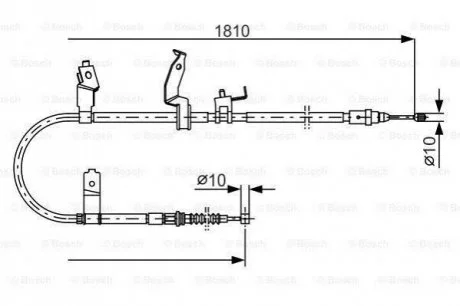 Трос гальма стоянки для Mazda BOSCH 1987482052 фото товару