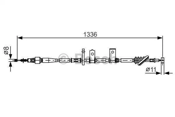 <strong>SUZUKI Трос ручн.тормоза лев.Grand Vitara (3d) -05 BOSCH 1987482091 (фото 1)</strong>