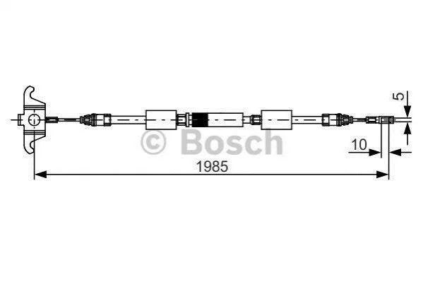 <strong>Трос зупиночних гальм BOSCH 1987482128 (фото 1)</strong>