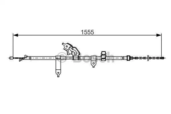<strong>Трос ручного гальма BOSCH 1 987 482 221 (фото 1)</strong>