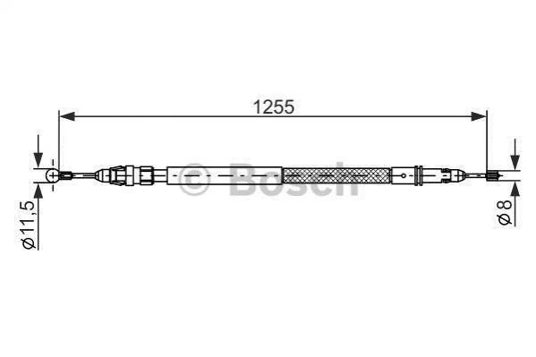 <strong>Трос ручного гальма BOSCH 1987482235 (фото 1)</strong>