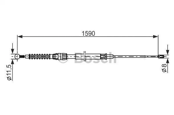 <strong>Трос ручного гальма BOSCH 1 987 482 265 (фото 1)</strong>