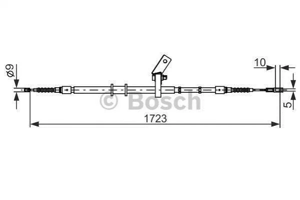 <strong>Гальмівний трос BOSCH 1987482268 (фото 1)</strong>
