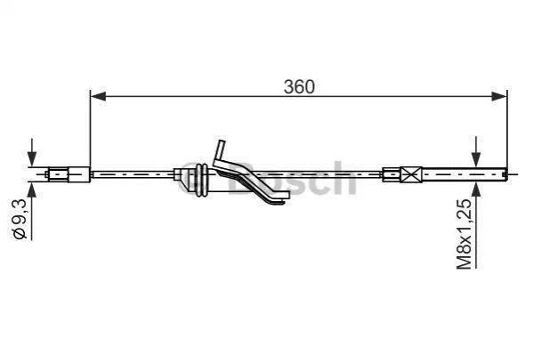 <strong>ORD Трос ручного тормоза передн. KUGA II 16- BOSCH 1987482279 (фото 1)</strong>