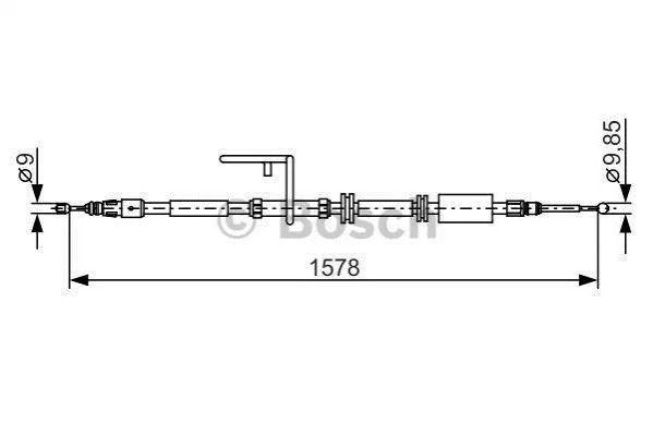 <strong>Трос ручного гальма BOSCH 1 987 482 314 (фото 1)</strong>