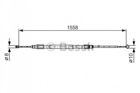 Трос ручного гальма для BMW BOSCH 1987482368 фото товару