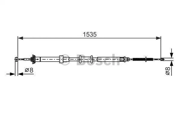 <strong>Трос ручного гальма BOSCH 1 987 482 393 (фото 1)</strong>