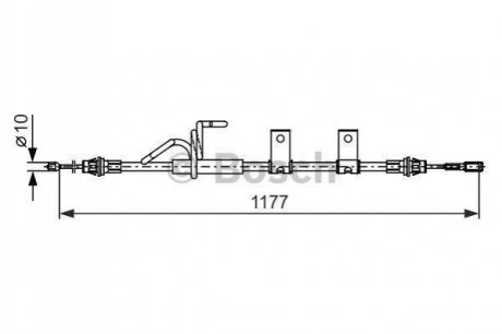 Трос ручного гальма BOSCH 1987482404 фото товару