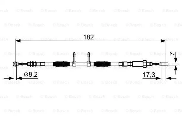 <strong>Трос ручного гальма BOSCH 1 987 482 450 (фото 1)</strong>