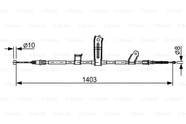 <strong>Трос зупиночних гальм BOSCH 1987482522 (фото 1)</strong>