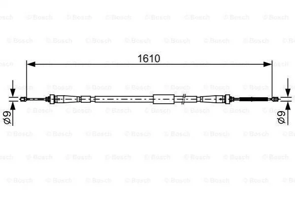 <strong>Трос ручного гальма BOSCH 1 987 482 636 (фото 1)</strong>